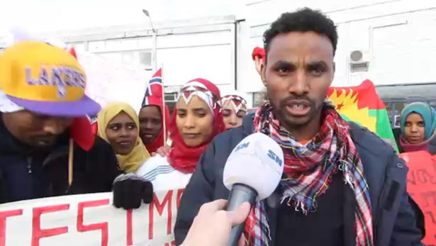 Nyhetsklipp: Demonstrasjon mot Etiopia 12/03-2016