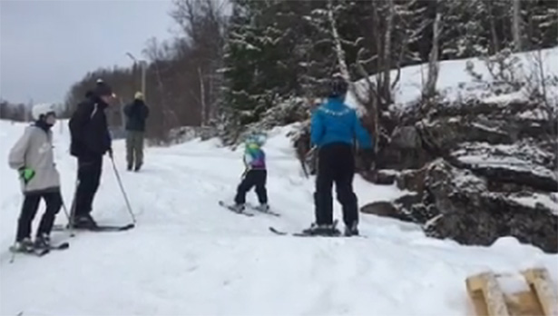 Nyhetsklipp: Ordføreren åpnet ski-leik anlegg - 21/03-2015